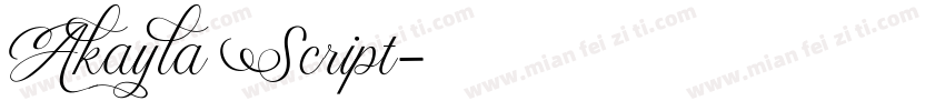 Akayla Script字体转换